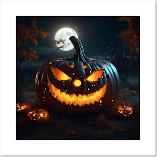 Halloween Jack O Lantern Pumpkin Posters and Art